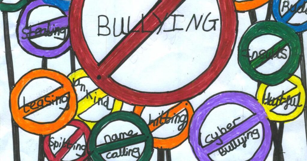 Ilustrasi Anak Membully Teman Kelasnya